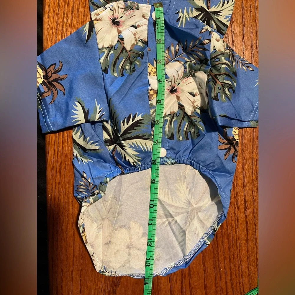Size XL Hawaiian shirt for small size pets Fits cats and small dogs
